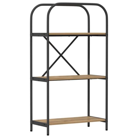 879868 2 Raft pentru cărți stejar artizanal 60 x 30 x 109 cm 879868 2