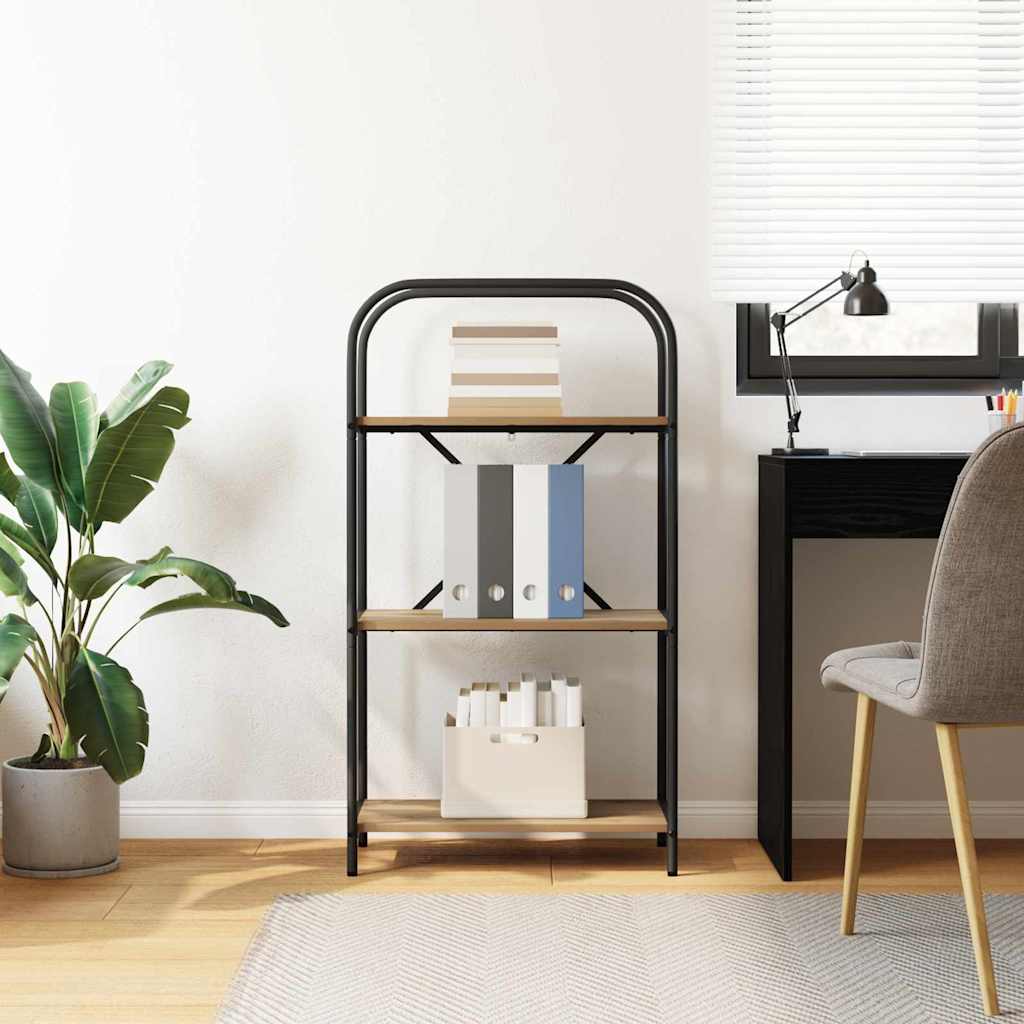 879868 4 Raft pentru cărți stejar artizanal 60 x 30 x 109 cm Raft pentru cărți stejar artizanal 60 x 30 x 109 cm - imagine 4