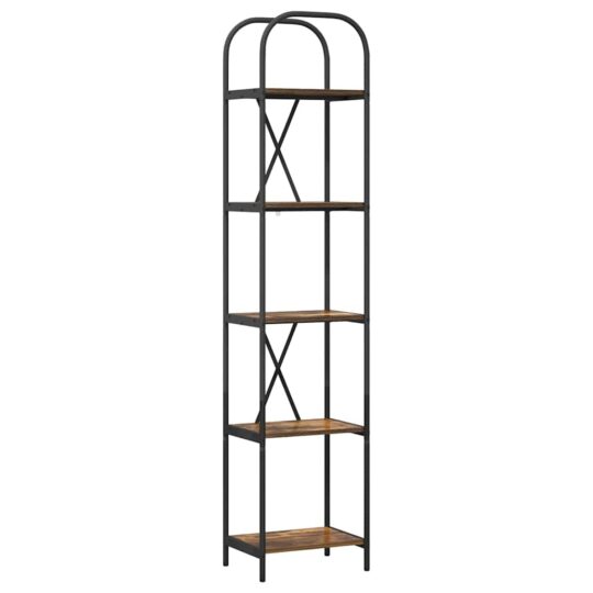 Alternative view of Raft pentru cărți Stejar afumat 40 x 30 x 183 cm Lemn compozit