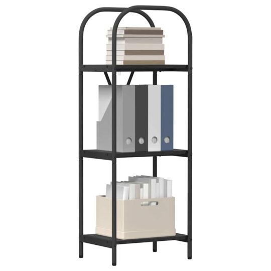 879881 3 Raft pentru cărți Stejar negru 40 x 30 x 109 cm Lemn compozit 879881 3