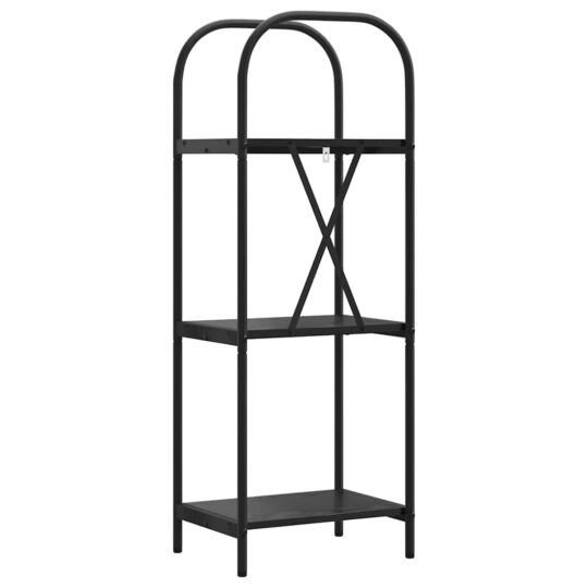 879881 7 Raft pentru cărți Stejar negru 40 x 30 x 109 cm Lemn compozit 879881 7