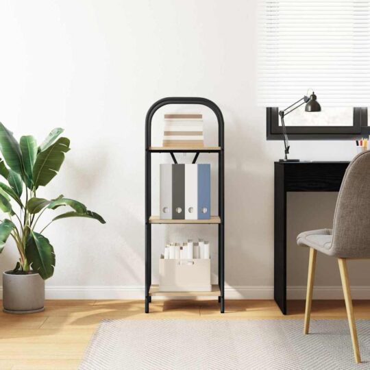 879882 4 Raft pentru cărți Stejar sonoma 40 x 30 x 109 cm Lemn compozit 879882 4