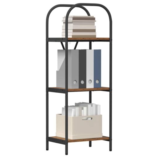 879885 3 Raft pentru cărți Lemn vechi 40 x 30 x 109 cm Lemn compozit 879885 3