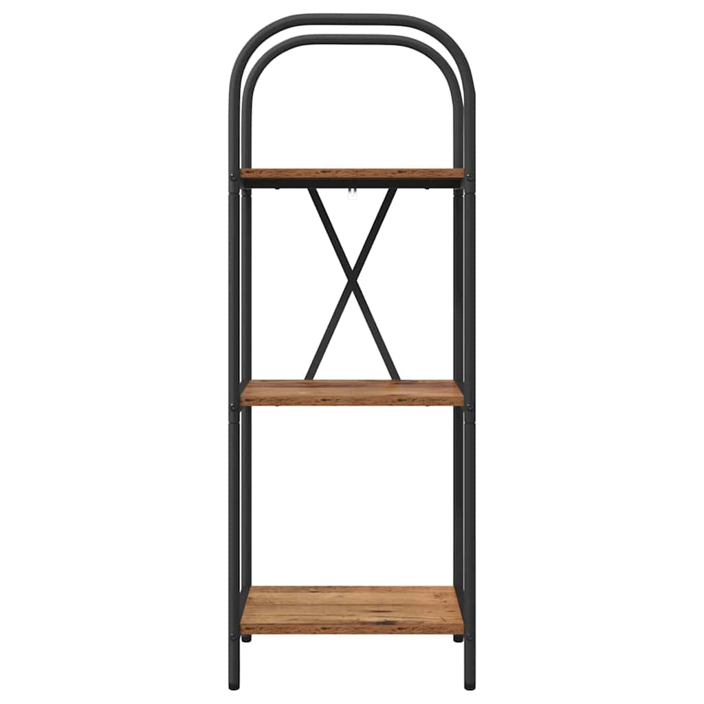 879885 5 Raft pentru cărți Lemn vechi 40 x 30 x 109 cm Lemn compozit Raft pentru cărți Lemn vechi 40 x 30 x 109 cm Lemn compozit - imagine 5