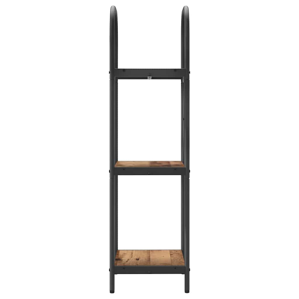 879885 6 Raft pentru cărți Lemn vechi 40 x 30 x 109 cm Lemn compozit Raft pentru cărți Lemn vechi 40 x 30 x 109 cm Lemn compozit - imagine 6