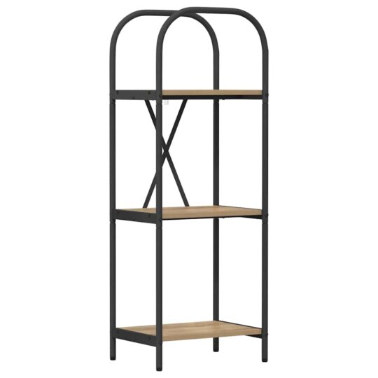 879886 2 Raft pentru cărți stejar artizanal 40 x 30 x 109 cm 879886 2