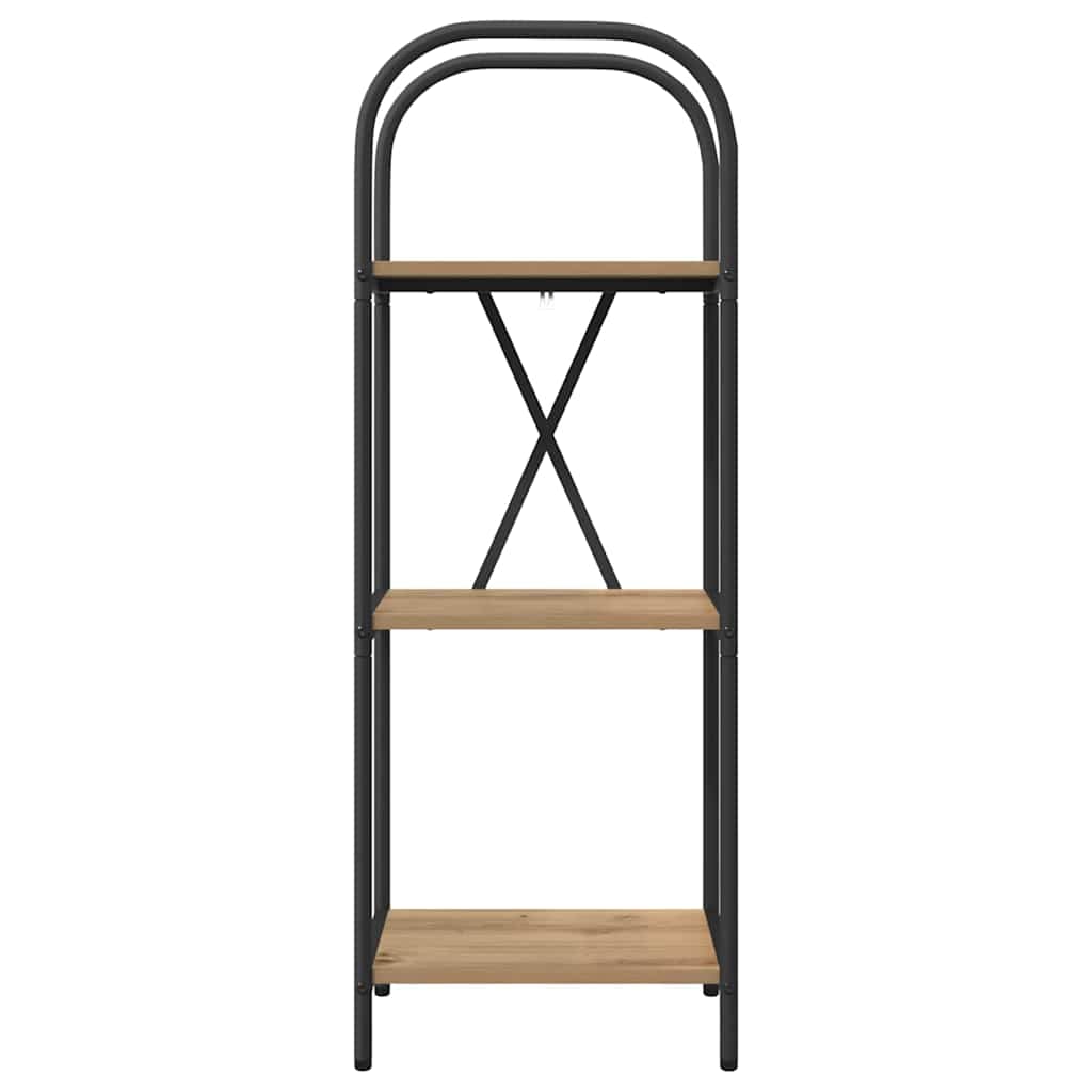 879886 5 Raft pentru cărți stejar artizanal 40 x 30 x 109 cm Raft pentru cărți stejar artizanal 40 x 30 x 109 cm - imagine 5