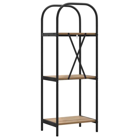 879886 7 Raft pentru cărți stejar artizanal 40 x 30 x 109 cm 879886 7