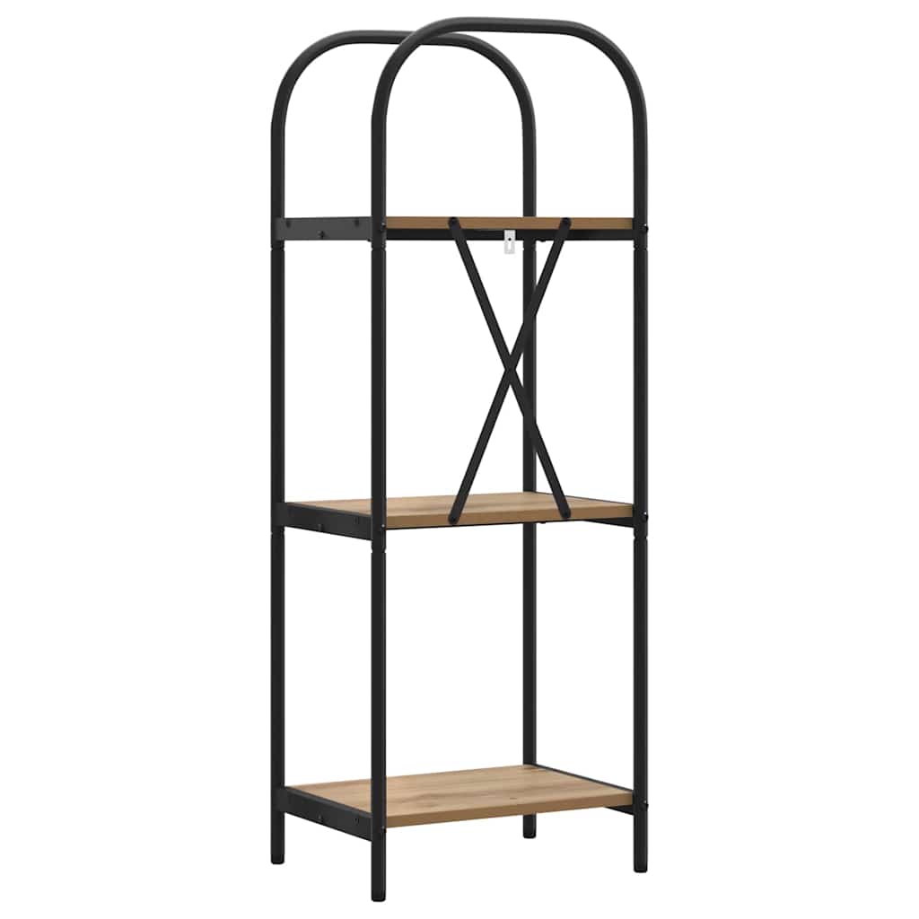 879886 7 Raft pentru cărți stejar artizanal 40 x 30 x 109 cm Raft pentru cărți stejar artizanal 40 x 30 x 109 cm - imagine 7