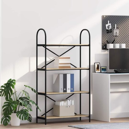 Raft pentru cărți Stejar sonoma 80 x 30 x 146 cm Lemn compozit