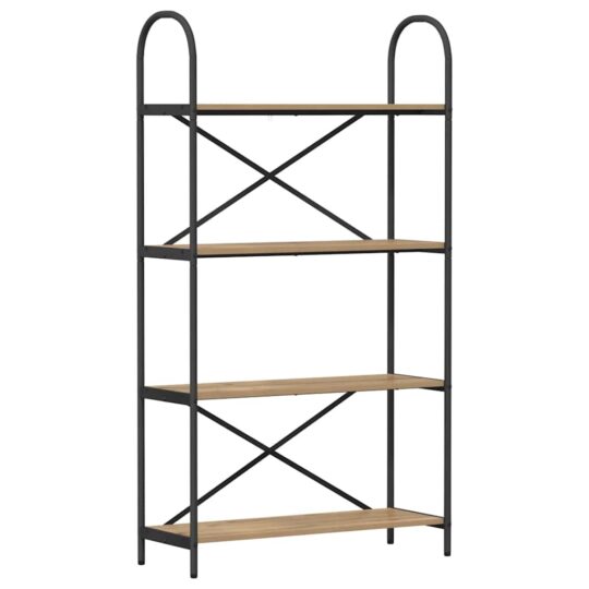 Alternative view of Raft pentru cărți stejar artizanal 80 x 30 x 146 cm