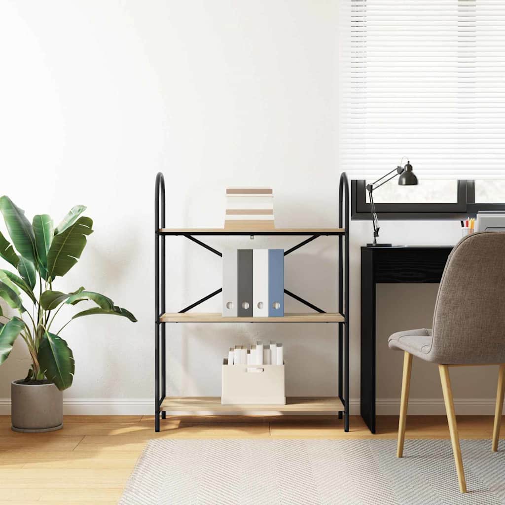 879900 4 Raft pentru cărți Stejar sonoma 80 x 30 x 109 cm Lemn compozit Raft pentru cărți Stejar sonoma 80 x 30 x 109 cm Lemn compozit - imagine 4