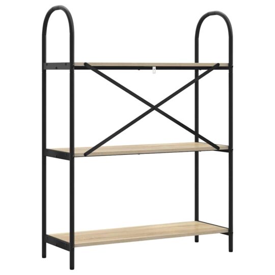 879900 7 Raft pentru cărți Stejar sonoma 80 x 30 x 109 cm Lemn compozit 879900 7