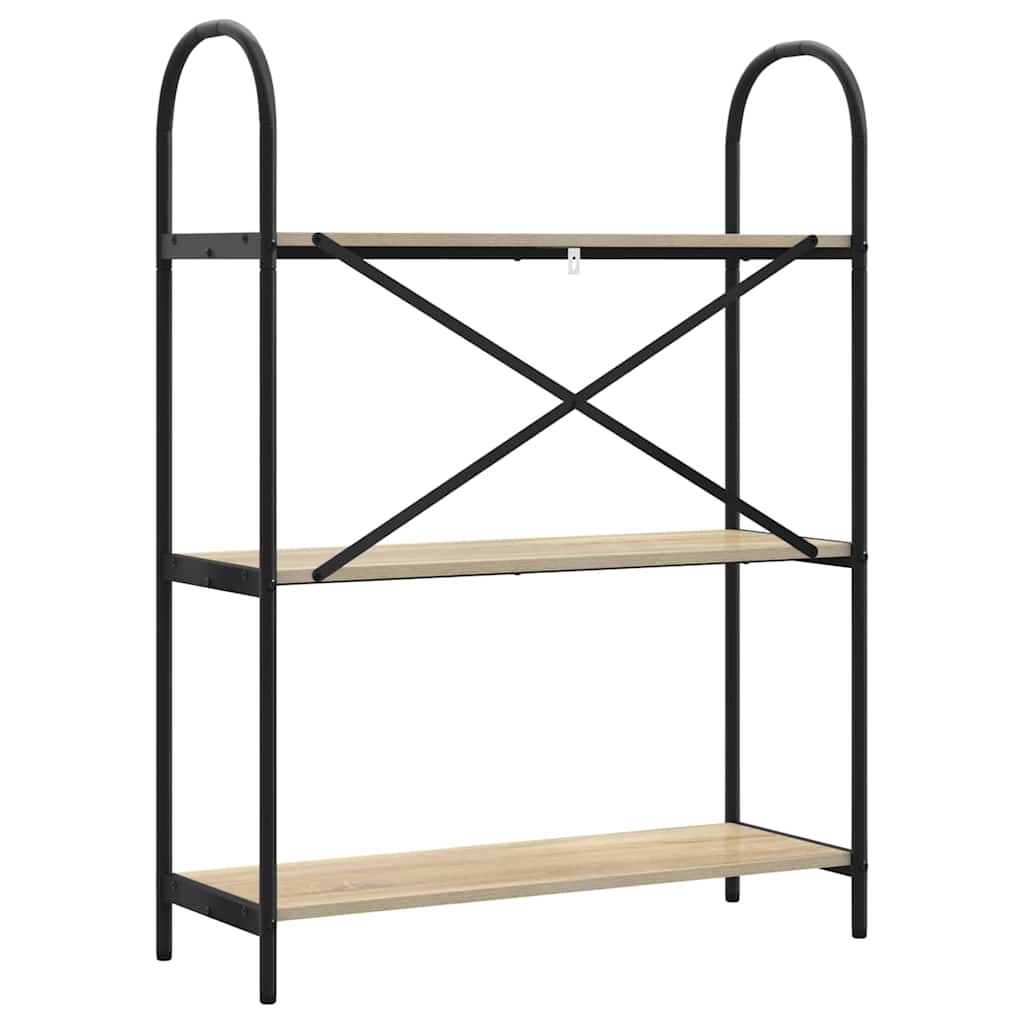 879900 7 Raft pentru cărți Stejar sonoma 80 x 30 x 109 cm Lemn compozit Raft pentru cărți Stejar sonoma 80 x 30 x 109 cm Lemn compozit - imagine 7