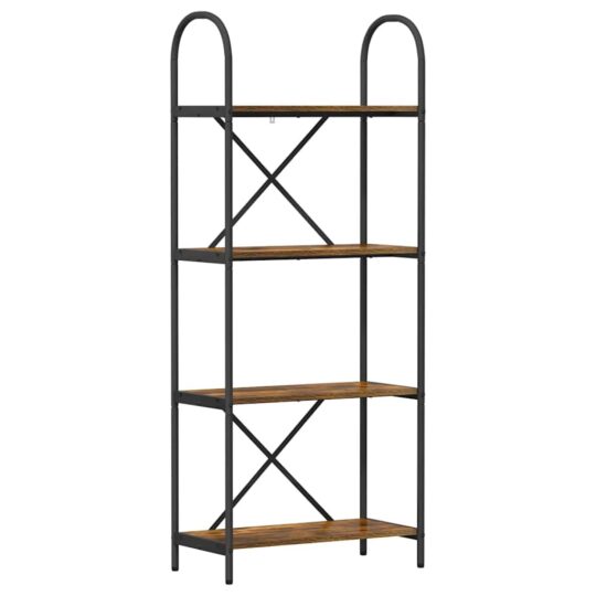 Alternative view of Raft pentru cărți Stejar afumat 60 x 30 x 146 cm Lemn compozit