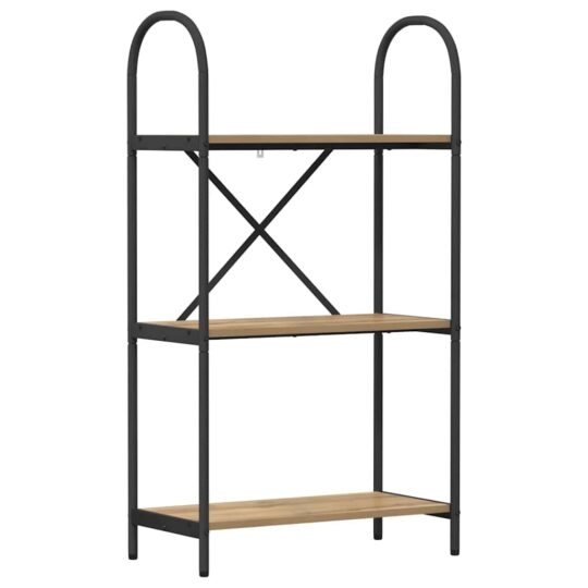 Alternative view of Raft pentru cărți stejar artizanal 60 x 30 x 109 cm