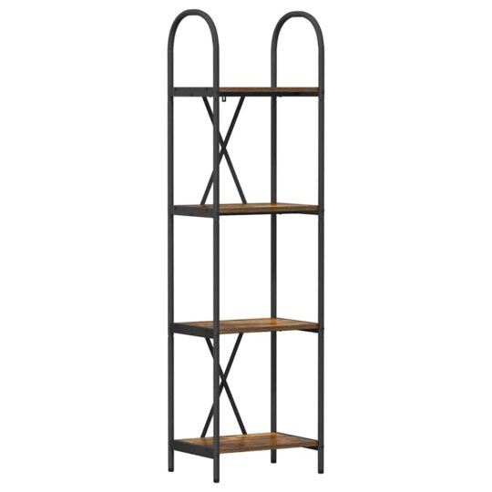 Alternative view of Raft pentru cărți Stejar afumat 40 x 30 x 146 cm Lemn compozit