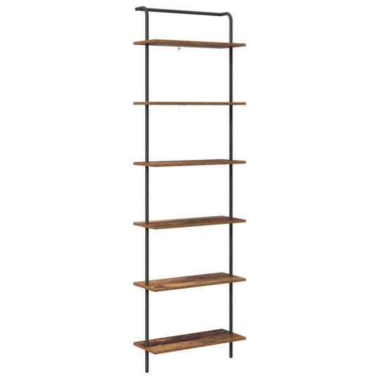 Alternative view of Raft pentru cărți Lemn vechi 60 x 24 x 203 cm Lemn compozit