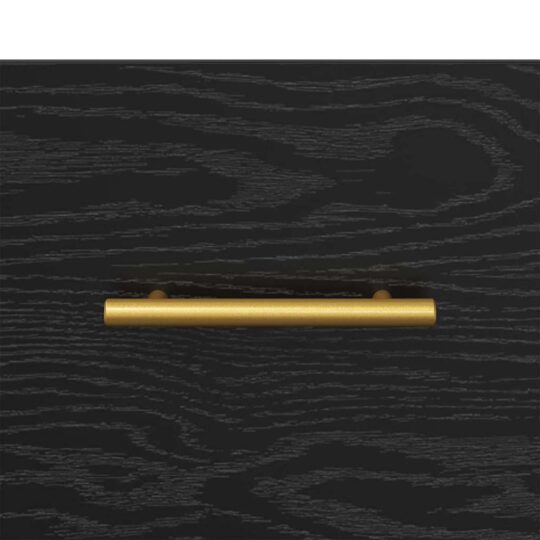 882080 11 Noptieră cu sertar 2 pcs Negru 40 x 35 x 47.5 cm Lemn compozit 882080 11