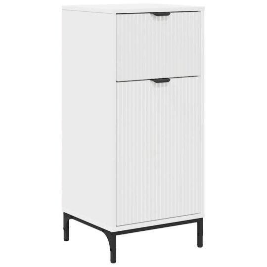 Alternative view of Dulap de Baie cu sertar Alb 39.5 x 36 x 88 cm Lemn compozit