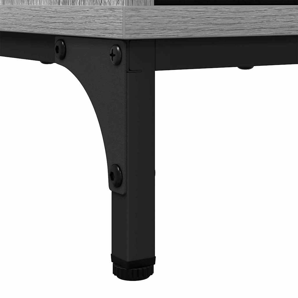 883430 10 Bufet sonoma gri 69.5 x 33 x 82 cm Lemn compozit Bufet sonoma gri 69.5 x 33 x 82 cm Lemn compozit - imagine 10