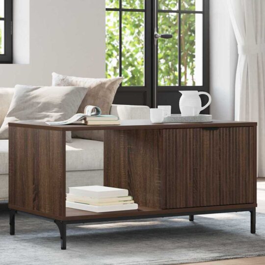 Masă de cafea Stejar brun 90 x 49 x 46 cm Lemn compozit