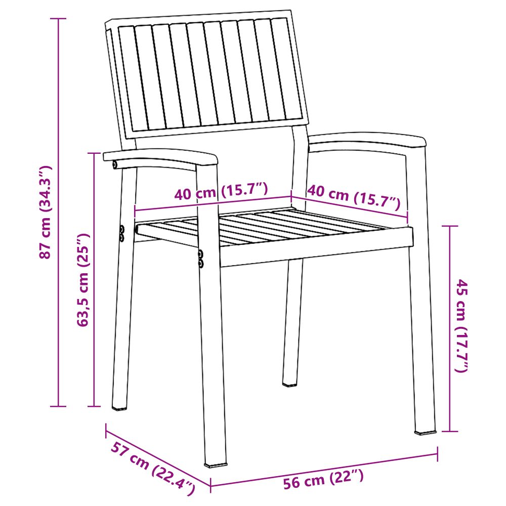 3284414 11 Set de masă pentru grădină 5 pcs negru și maro 90 x 90 x 75 cm Set de masă pentru grădină 5 pcs negru și maro 90 x 90 x 75 cm - imagine 11