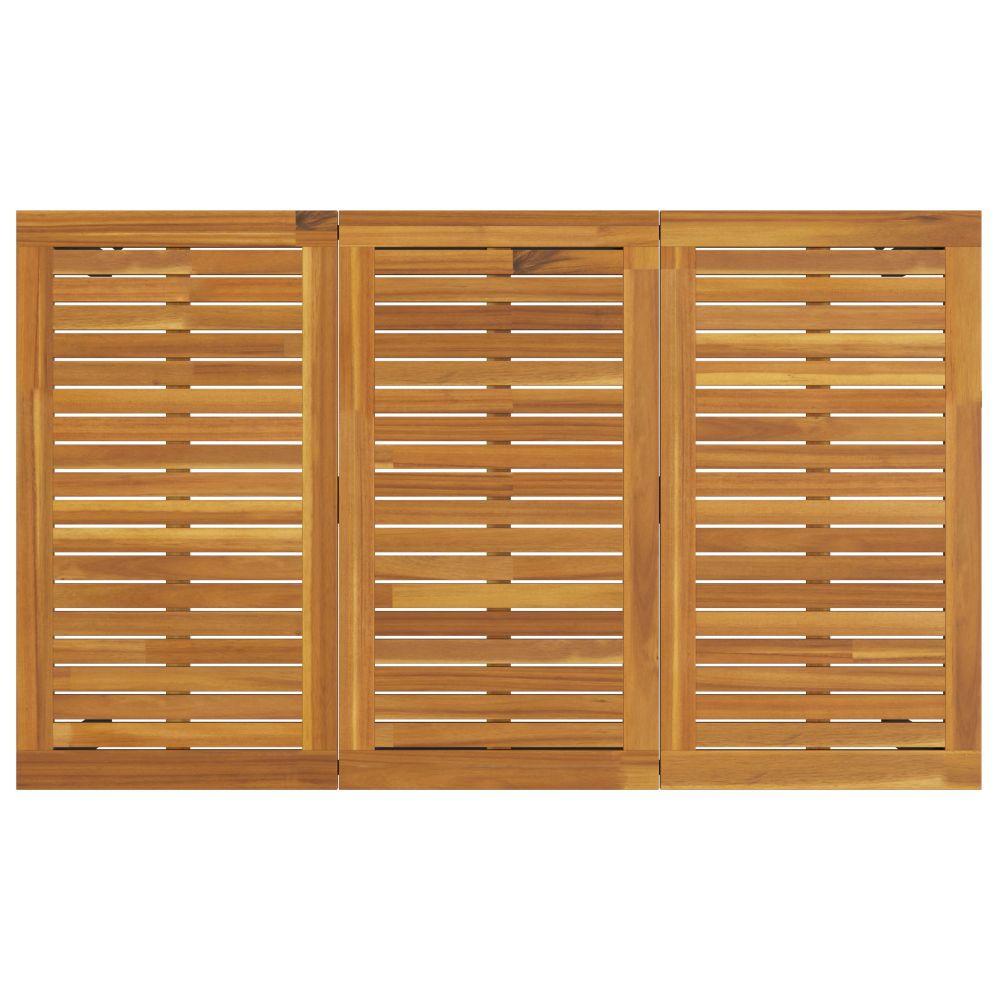 3284415 8 Set de masă pentru grădină 5 pcs negru și maro 150 x 90 x 75 cm Set de masă pentru grădină 5 pcs negru și maro 150 x 90 x 75 cm - imagine 8