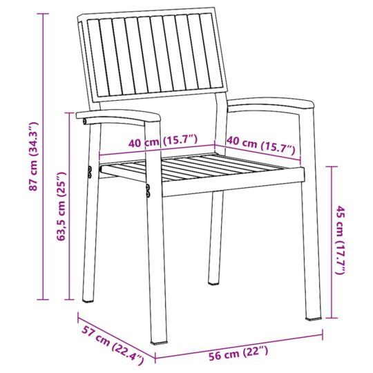 3284416 11 Set de masă pentru grădină 7 pcs negru și maro 150 x 90 x 75 cm 3284416 11