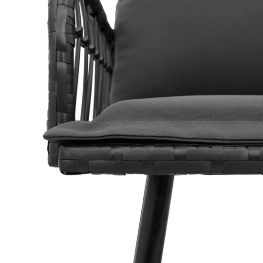 3328652 8 Set de canapele pentru grădină 2 pcs Negru poliratan 3328652 8