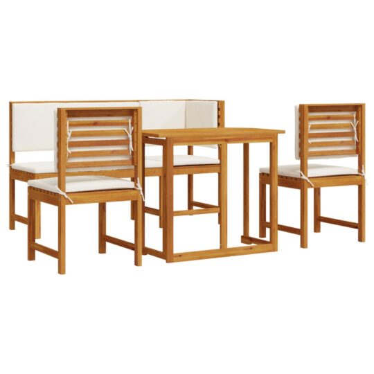 3329115 10 Set Bistro de Grădină 4 pcs Maro lemn masiv de acacia 3329115 10