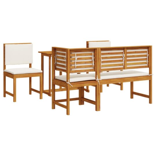 3329115 2 Set Bistro de Grădină 4 pcs Maro lemn masiv de acacia 3329115 2
