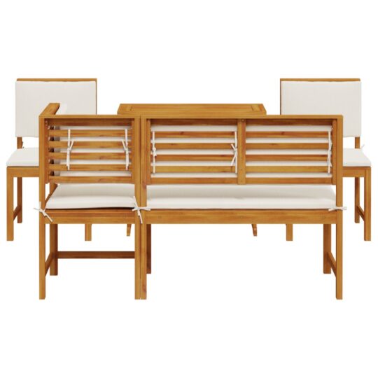 3329115 8 Set Bistro de Grădină 4 pcs Maro lemn masiv de acacia 3329115 8