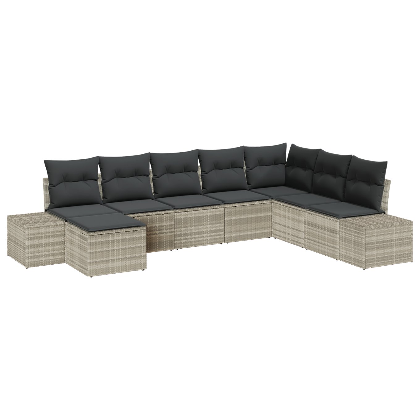 3347182 2 Set de canapele pentru grădină cu pernă 8 pcs 319 x 209 x 85 cm Set de canapele pentru grădină cu pernă 8 pcs 319 x 209 x 85 cm - imagine 2