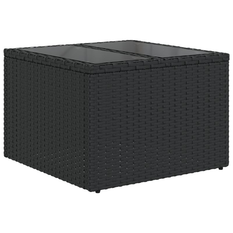 3355302 6 Set de canapele pentru grădină 8 pcs Negru 55 x 55 x 37 cm Set de canapele pentru grădină 8 pcs Negru 55 x 55 x 37 cm - imagine 6