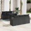 3357666 1 Set de canapele pentru grădină 7 pcs Negru Rattan poli 3357666 1