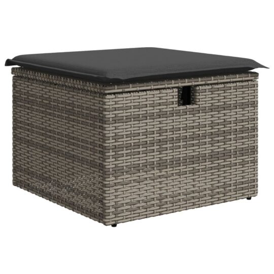 3360919 7 Set de canapele pentru grădină cu pernă 6 pcs Gri Rattan poli 3360919 7