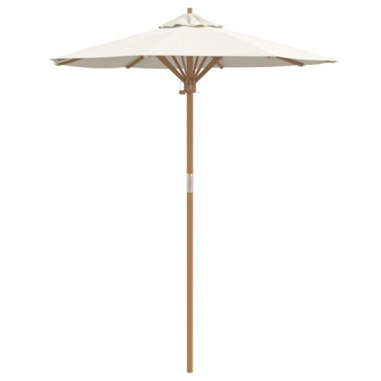 Alternative view of Parasol de Grădină Alb crem 180 x 180 x 230 cm Bambus