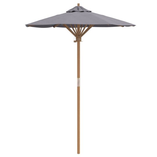 Alternative view of Parasol de Grădină Gri închis 150 x 150 x 210 cm Bambus
