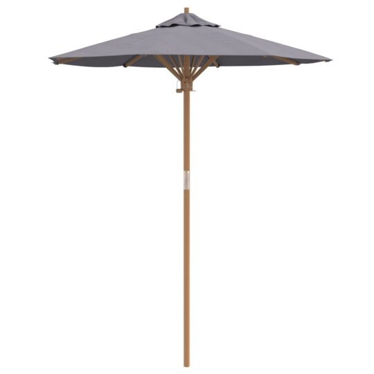 Alternative view of Parasol de Grădină Gri închis 180 x 180 x 230 cm Bambus