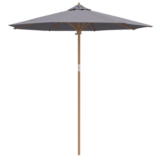 Alternative view of Parasol de Grădină Gri închis 240 x 240 x 260 cm Bambus