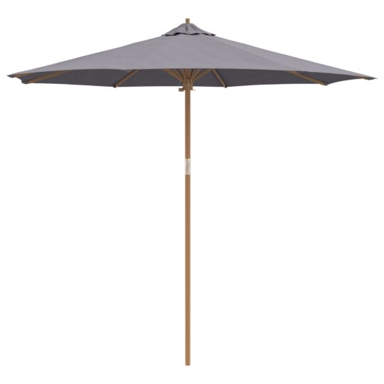 Alternative view of Parasol de Grădină Gri închis 270 x 270 x 260 cm Bambus