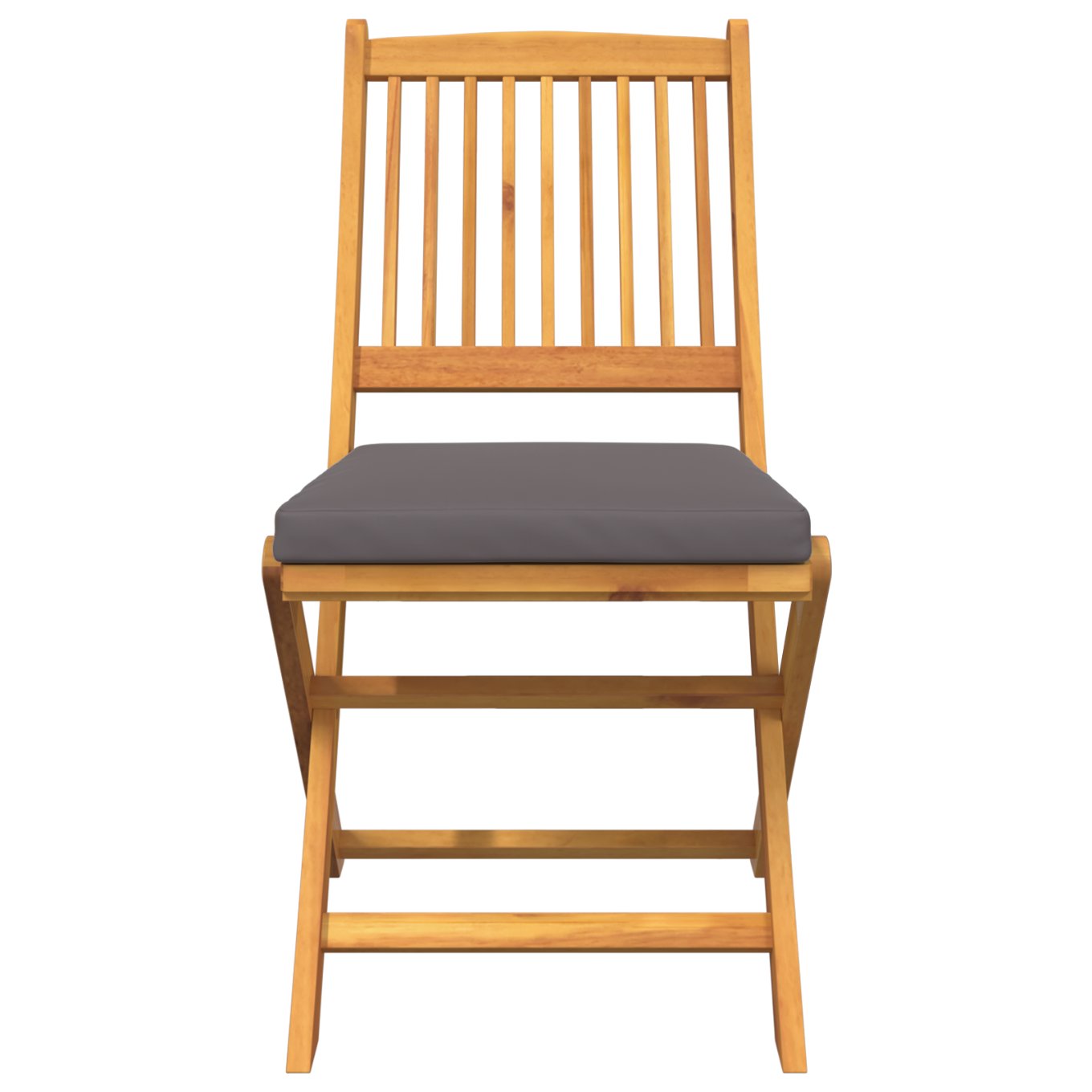 42000954 5 Scaun pliant 2 pcs Gri 49 x 57.5 x 92cm Lemn masiv de acacia Scaun pliant 2 pcs Gri 49 x 57.5 x 92cm Lemn masiv de acacia - imagine 5