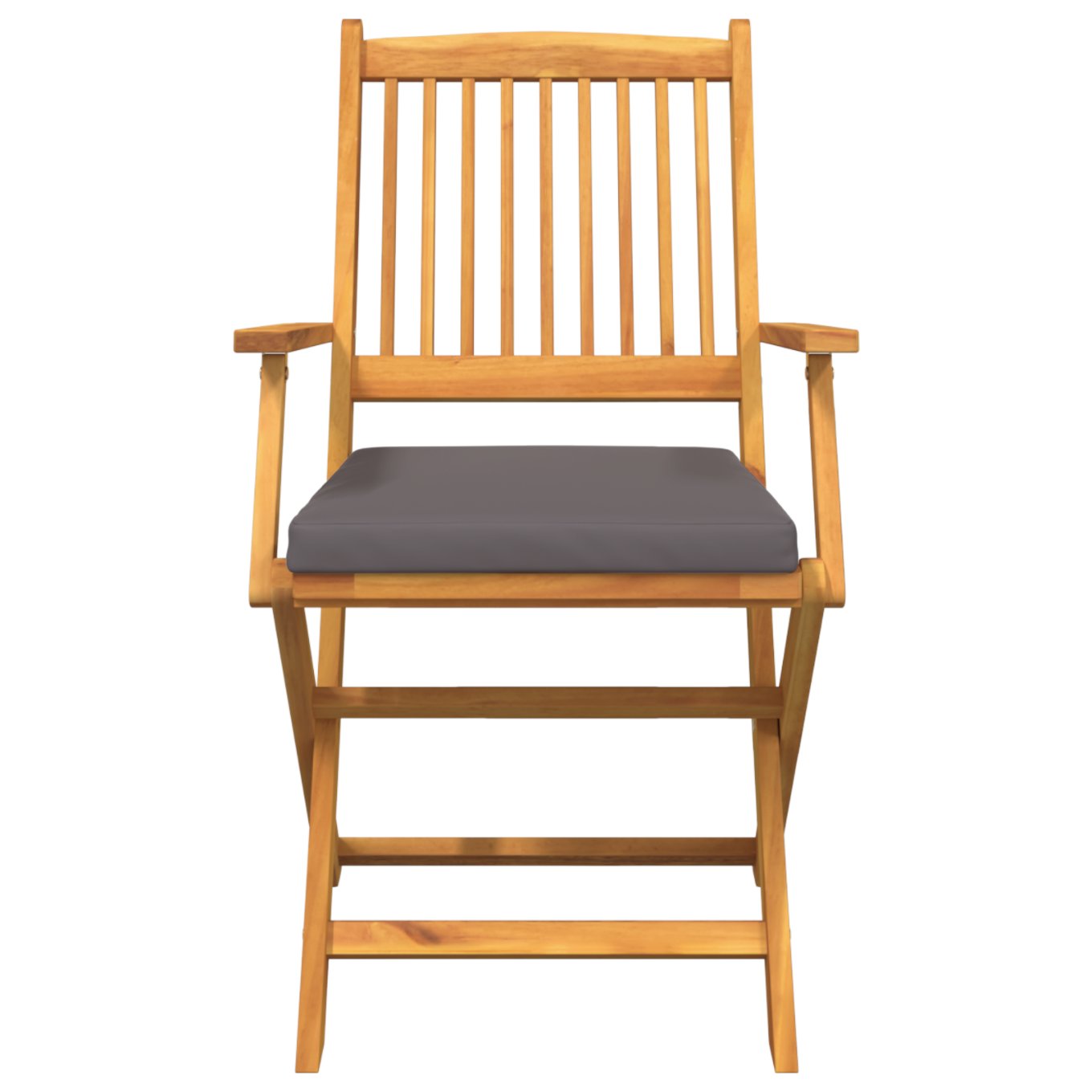 42000956 5 Scaun pliant 2 pcs Gri 49 x 57.5 x 92cm Lemn masiv de acacia Scaun pliant 2 pcs Gri 49 x 57.5 x 92cm Lemn masiv de acacia - imagine 5