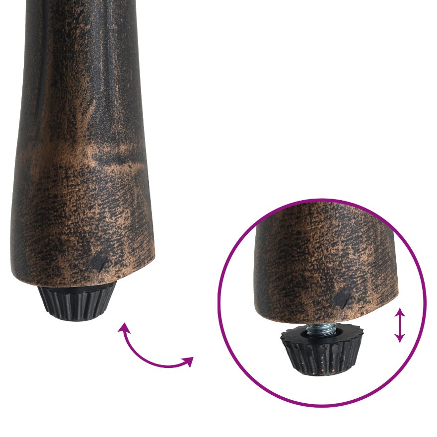 42002394 9 Scaun pentru Grădină 2 pcs Bronz 55 x 56.5 x 91cm Aluminiu Scaun pentru Grădină 2 pcs Bronz 55 x 56.5 x 91cm Aluminiu - imagine 9