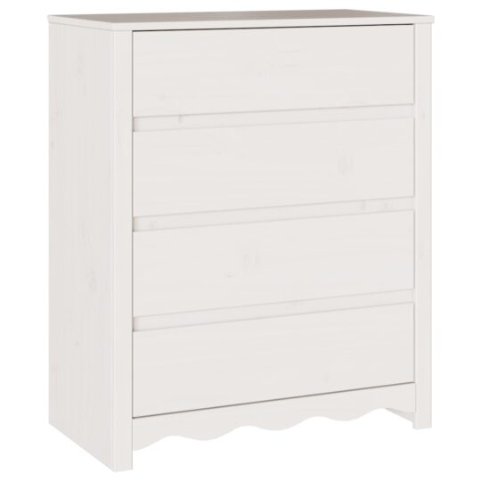 Alternative view of Comodă cu Sertare cu sertar Drammen Alb 76.5 x 40 x 91 cm