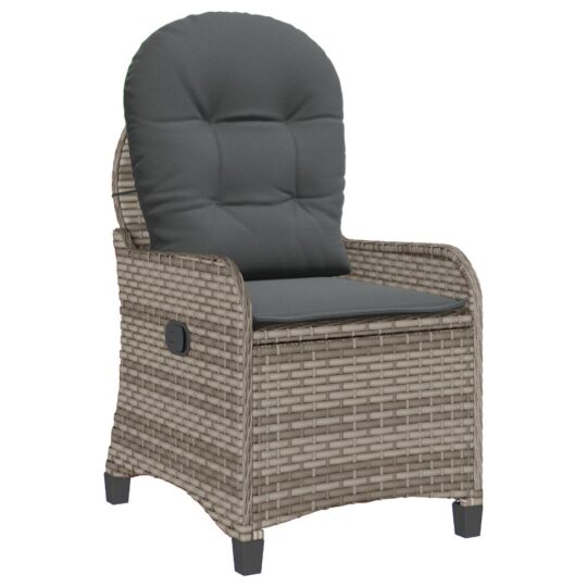 Alternative view of Fotoliu recliner Gri 56 x 66 x 95cm poliratan