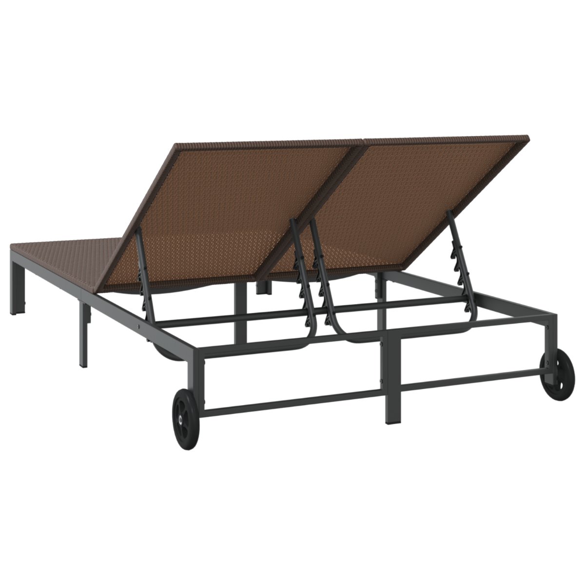 Șezlong 2-persoană Maro 60 x 200 x 27cm poliratan - imagine 7