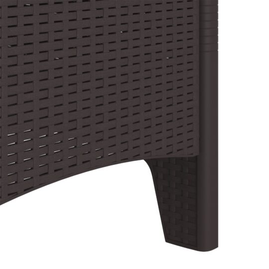 847477 8 Scaun pentru Grădină 4 pcs Maro Dimensiune: 53 x 49 x 85 cm PP 847477 8