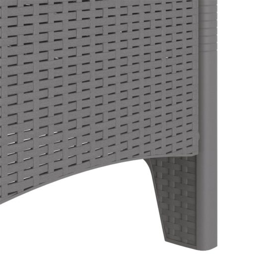 847484 8 Scaun pentru Grădină 4 pcs Gri deschis 847484 8